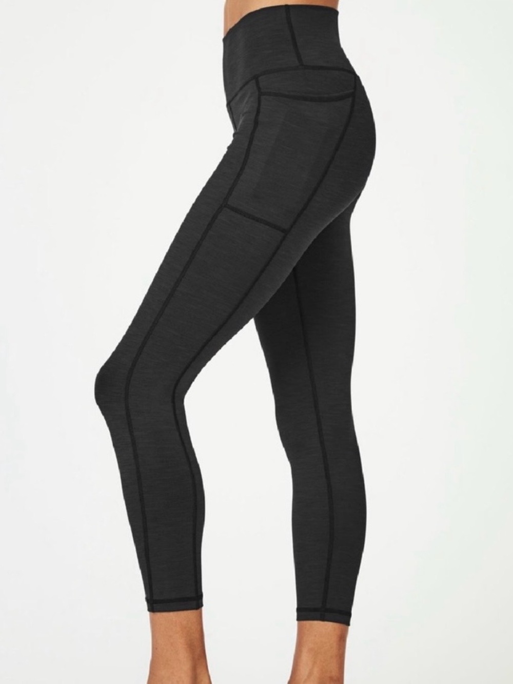 Sweaty Betty The Super Sculpt 7/8 Women’s Yoga Legging, Black Gray, M NWOT